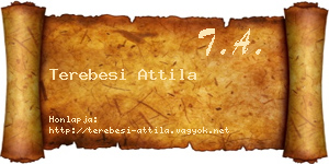 Terebesi Attila névjegykártya